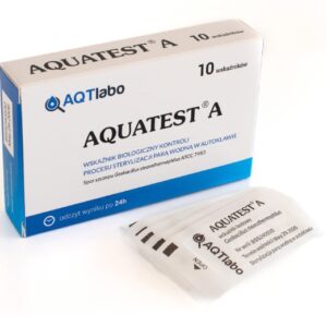 Test - Aquatest A 10szt (test typu Sporal) biologiczny wskaźnik procesu sterylizacji parą wodną w autoklawie